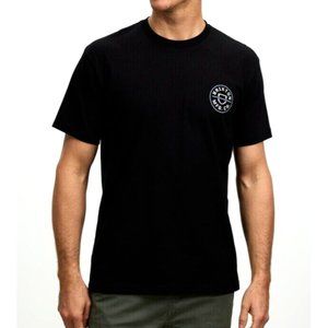 Brixton Black Crest II Standard Short Sleeve Logo Tee